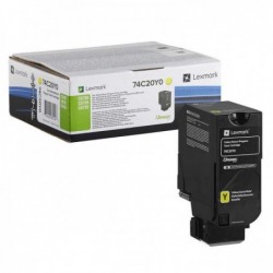 Original - Lexmark CS720/CS725/CX725 Amarillo Cartucho de Toner - 74C20Y0