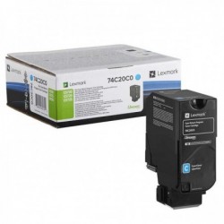 Original - Lexmark CS720/CS725/CX725 Cyan Cartucho de Toner - 74C20C0