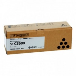 Original - Ricoh Aficio SP-C361 Negro Cartucho de Toner - 408250/SPC360X