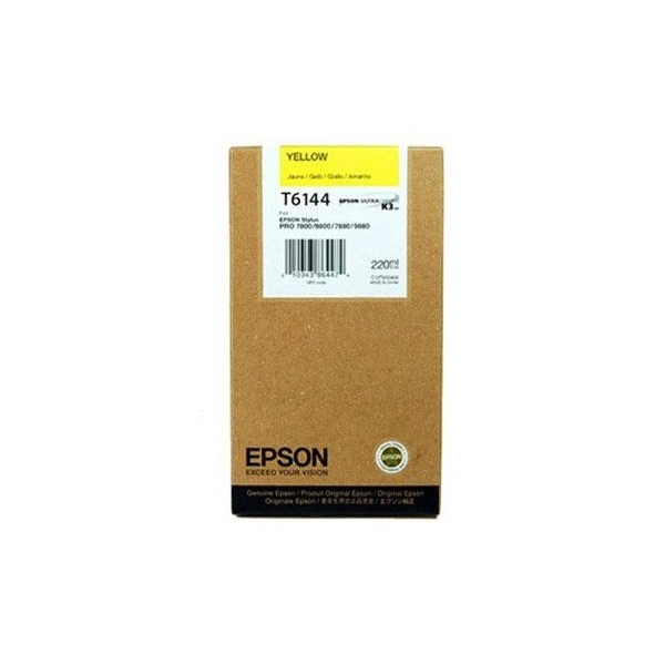 Original - Epson T6144 Amarillo Cartucho de Tinta - C13T614400