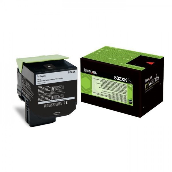 Original - Lexmark CX510 Negro Cartucho de Toner - 80C2XK0/80C2XKE/802XK