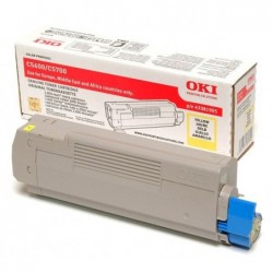 Original - OKI C5600/C5700 Amarillo Cartucho de Toner - 43381905