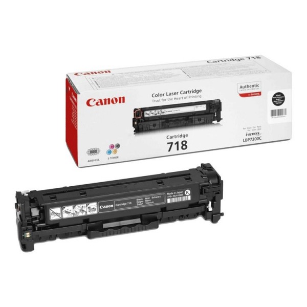 Original - Canon 718 Negro Cartucho de Toner - 2662B002