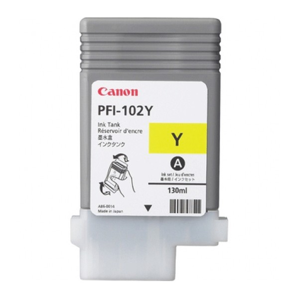 Original - Canon PFI102 Amarillo Cartucho de Tinta - 0898B001