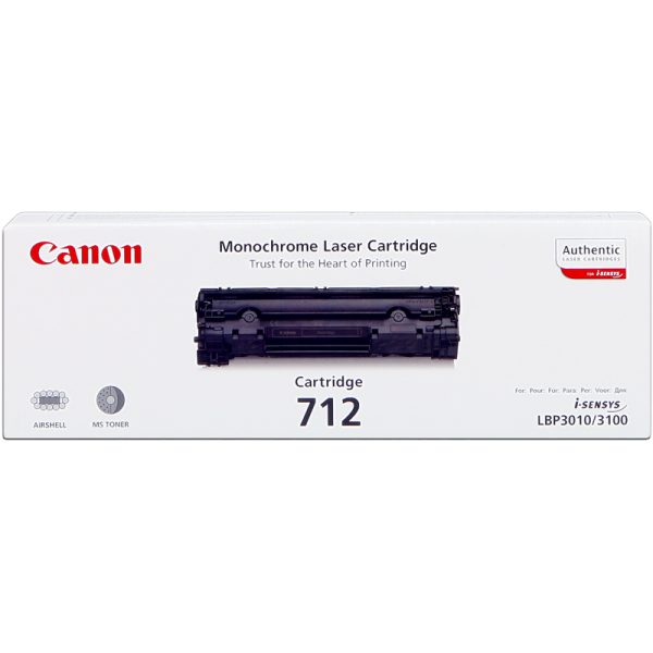 Original - Canon 712 Negro Cartucho de Toner - 1870B002