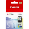 Original - Canon CL511 Color Cartucho de Tinta - 2972B010 (Blister con alarma)