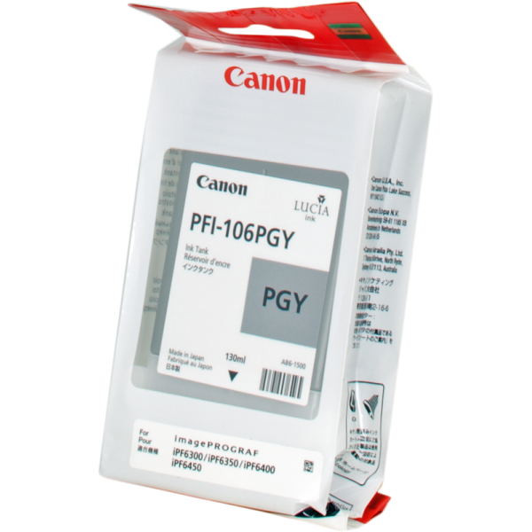 Original - Canon PFI106 Gris Photo Cartucho de Tinta - PFI106PGY/6631B001