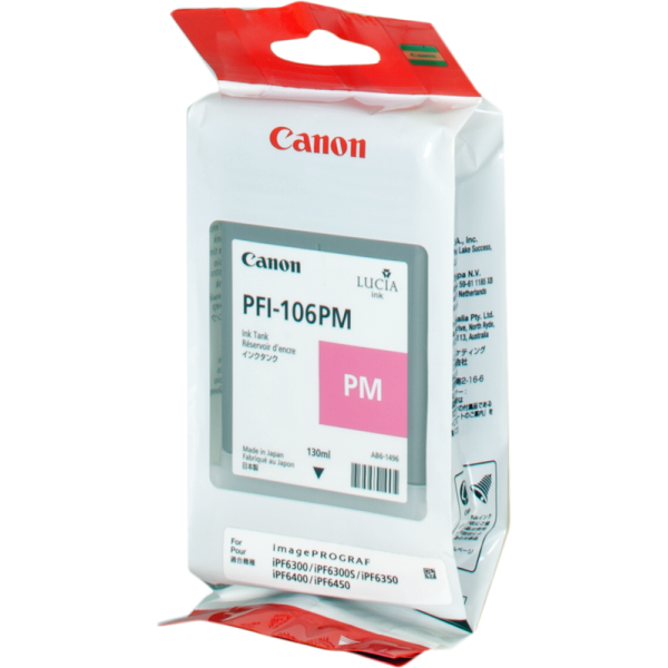 Original - Canon PFI106 Magenta Photo Cartucho de Tinta - PFI106MC/6626B001 Original - Canon PFI106 Magenta Photo Cartucho de Tinta - PFI106MC/6626B001