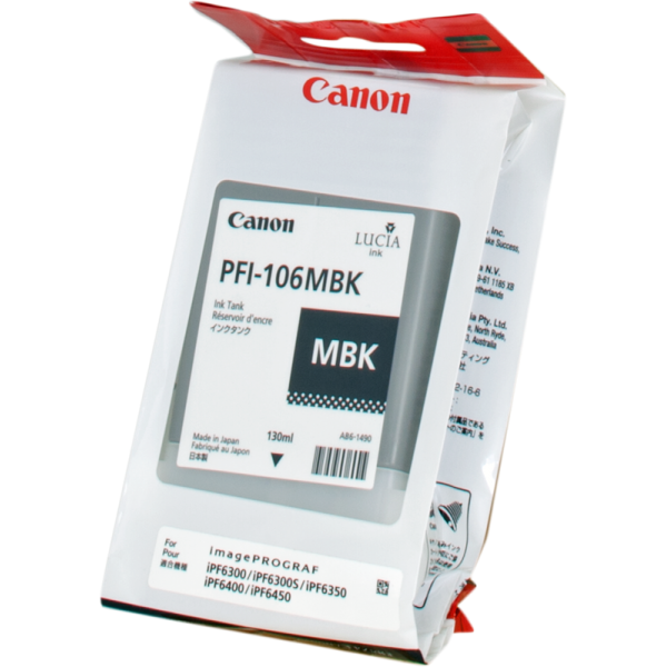 Original - Canon PFI106 Negro Mate Cartucho de Tinta - PFI106MBK/6620B001