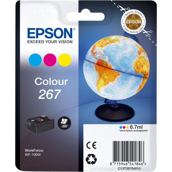 Original - Epson T267 Color Cartucho de Tinta - C13T26704010