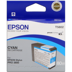 Original - Epson T5802 Cyan Cartucho de Tinta - C13T580200