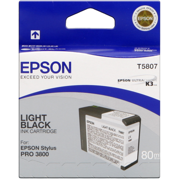 Original - Epson T5807 Negro Light Cartucho de Tinta - C13T580700