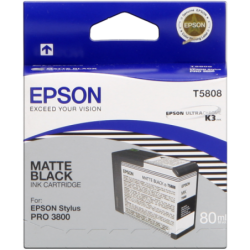 Original - Epson T5808 Negro Mate Cartucho de Tinta - C13T580800