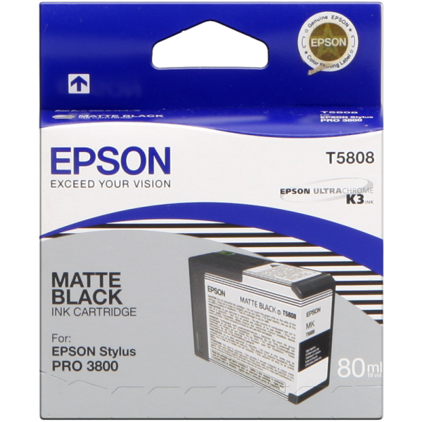 Original - Epson T5808 Negro Mate Cartucho de Tinta - C13T580800