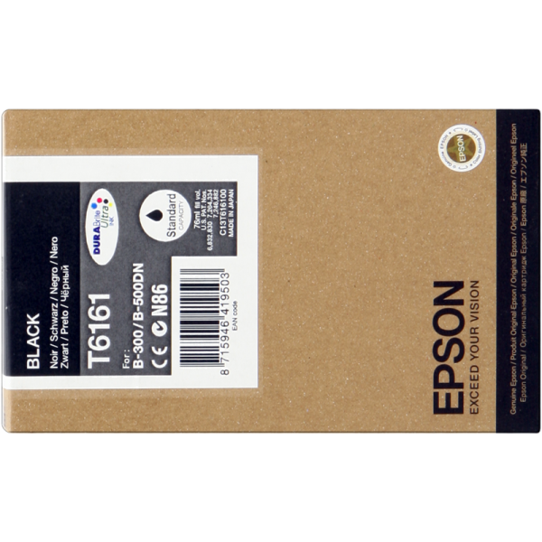 Original - Epson T6161 Negro Cartucho de Tinta - C13T616100 Original - Epson T6161 Negro Cartucho de Tinta - C13T616100