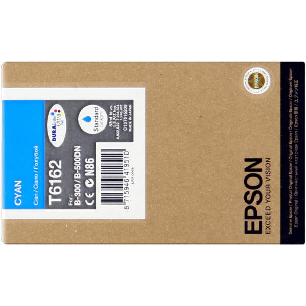 Original - Epson T6162 Cyan Cartucho de Tinta - C13T616200