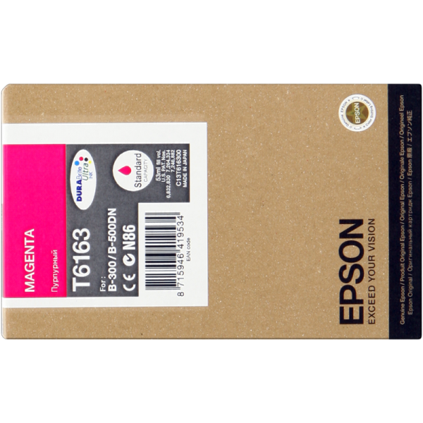 Original - Epson T6163 Magenta Cartucho de Tinta - C13T616300