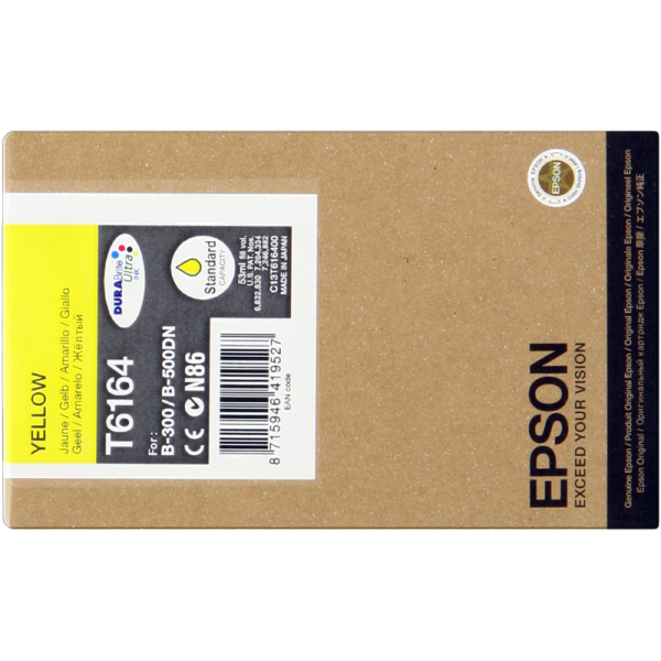 Original - Epson T6164 Amarillo Cartucho de Tinta - C13T616400