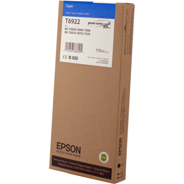 Original - Epson T6922 Cyan Cartucho de Tinta - C13T692200