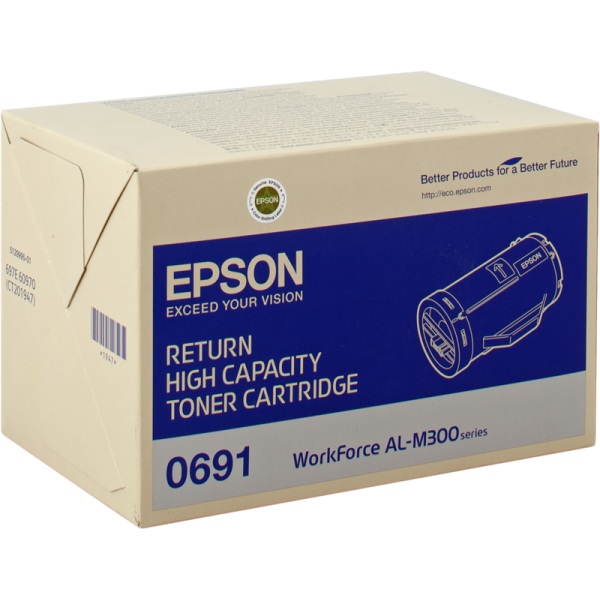 Original - Epson WorkForce AL-M300D Negro Cartucho de Toner - C13S050691 Original - Epson WorkForce AL-M300D Negro Cartucho de Toner - C13S050691