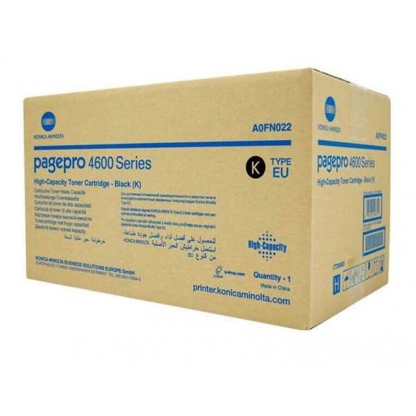 Original - Konica Minolta PagePro 4650EN Negro Cartucho de Toner - A0FN021