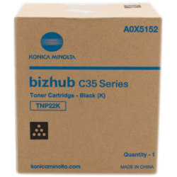 Original - Konica Minolta TNP22 Negro Cartucho de Toner - TNP22K/A0X5152