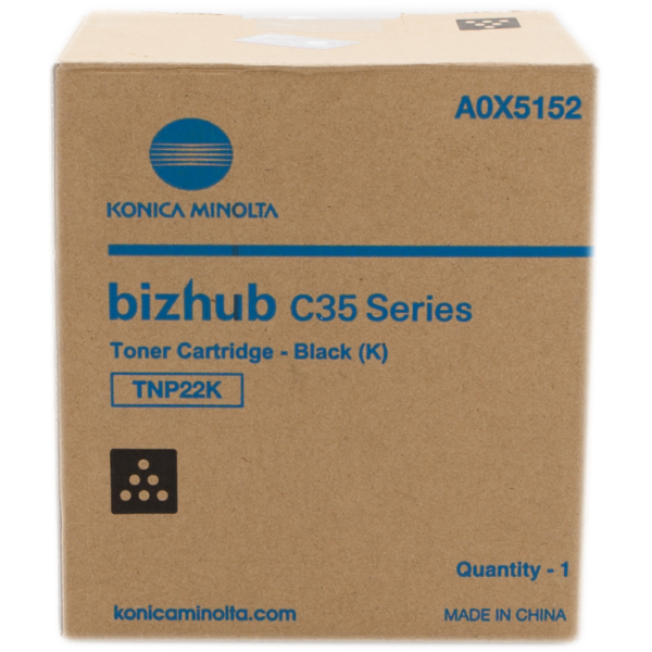 Original - Konica Minolta TNP22 Negro Cartucho de Toner - TNP22K/A0X5152