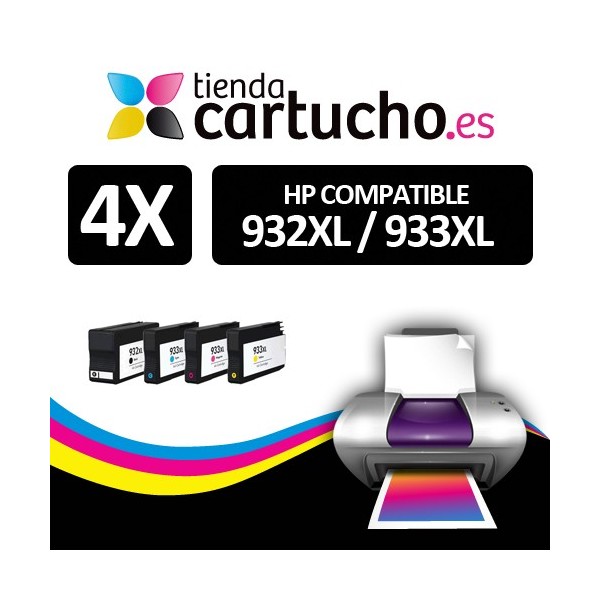 PACK 4 HP 932XL / 933XL Remanufacturados