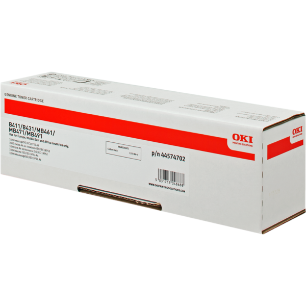 Original - OKI B411/B431 Negro Cartucho de Toner - 44574702