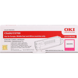 Original - OKI C5600/C5700 Magenta Cartucho de Toner - 43381906