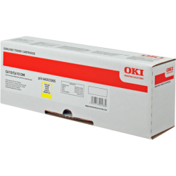 Original - OKI C610 Amarillo Cartucho de Toner - 44315305