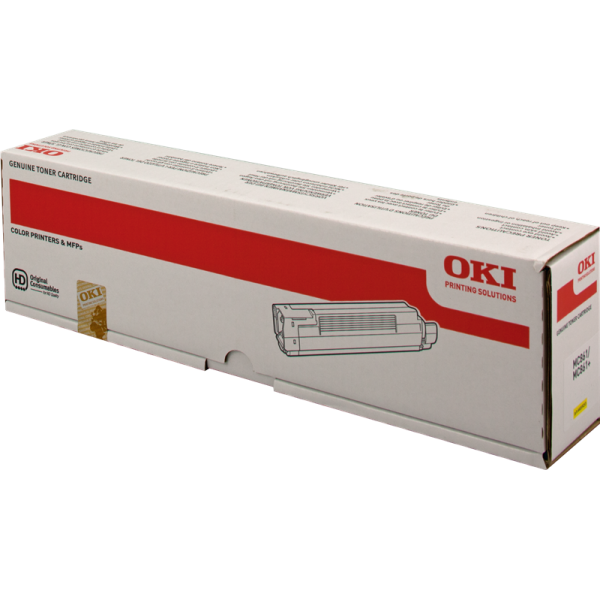 Original - OKI MC861 Amarillo Cartucho de Toner - 44059253