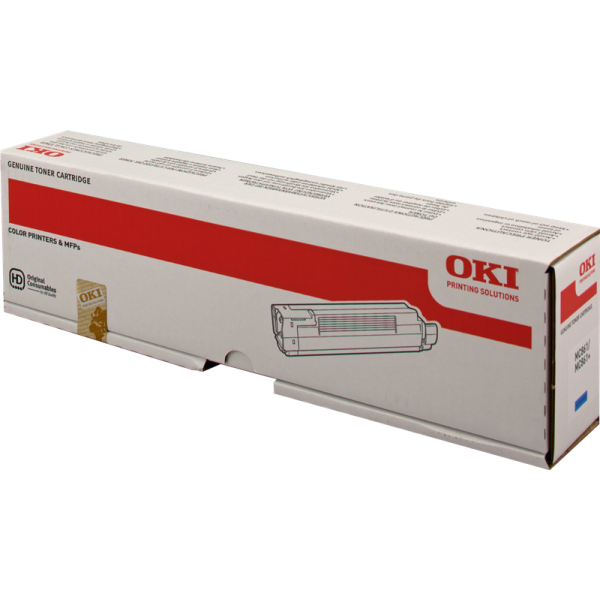 Original - OKI MC861 Cyan Cartucho de Toner - 44059255