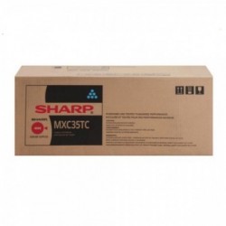 Original - Sharp MXC35 Cyan Cartucho de Toner - MXC35TC