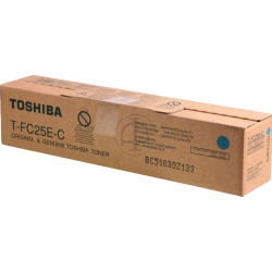 Original - Toshiba T-FC25EC Cyan Cartucho de Toner - 6AJ00000072/6AJ00000199