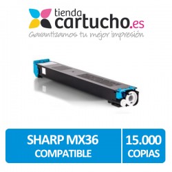 Toner Sharp MX36 Cyan...