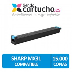 Toner Sharp MX31 Cyan...