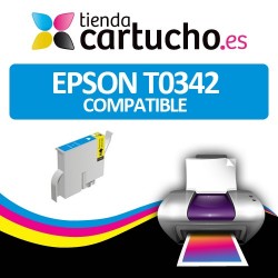 Cartucho compatible Epson T0342 Cyan