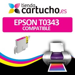 Cartucho compatible Epson T0343 Magenta