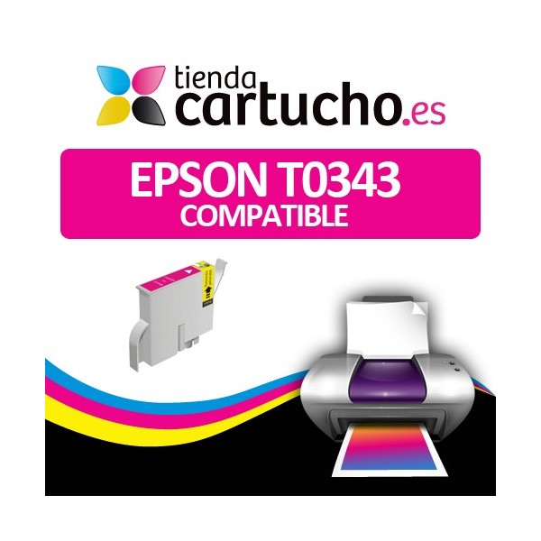 Cartucho compatible Epson T0343 Magenta