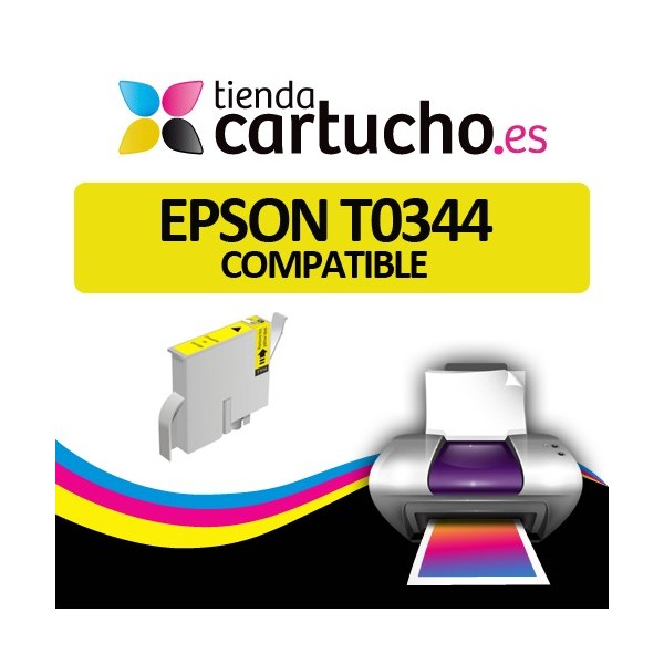 Cartucho compatible Epson T0344 Amarillo