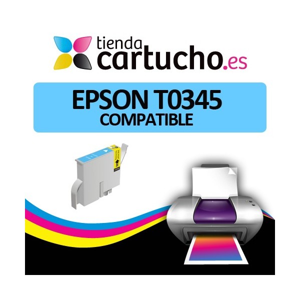 Cartucho compatible Epson T0345 Light Cyan