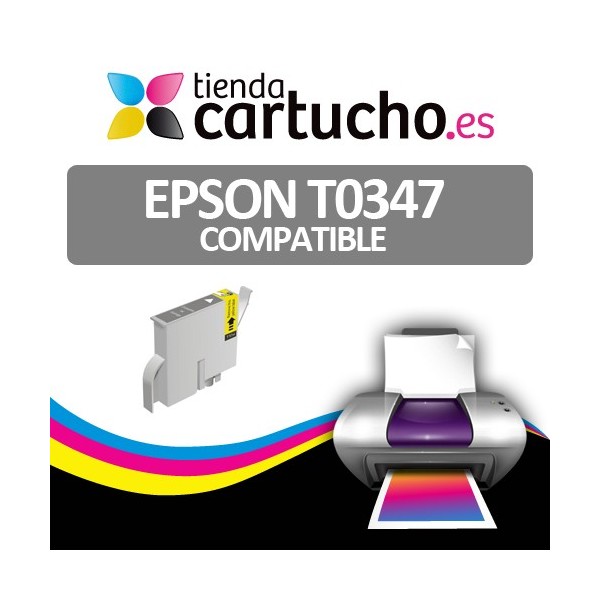 Cartucho compatible Epson T0347 Gris