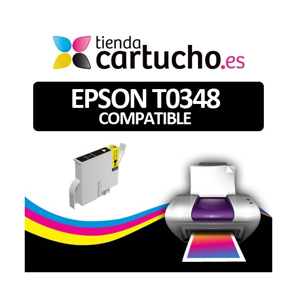 Cartucho compatible Epson T0348 Negro Mate