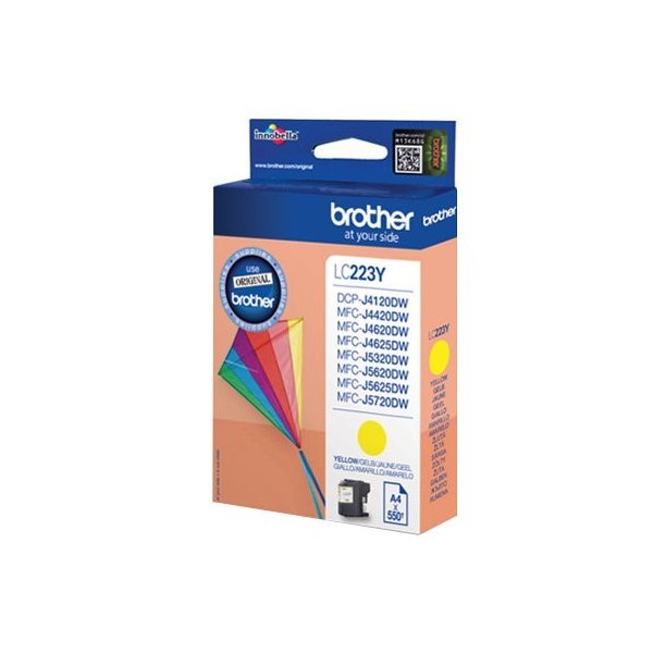Brother LC223 amarillo cartucho de tinta original Brother LC223 amarillo cartucho de tinta original