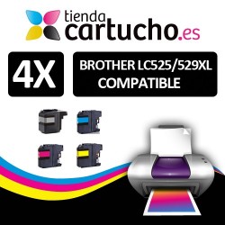PACK 4 Brother LC525XL / LC529XL compatible (Elija colores)