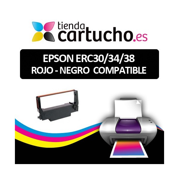 Cinta Epson ERC30/34/38 Negro/Rojo