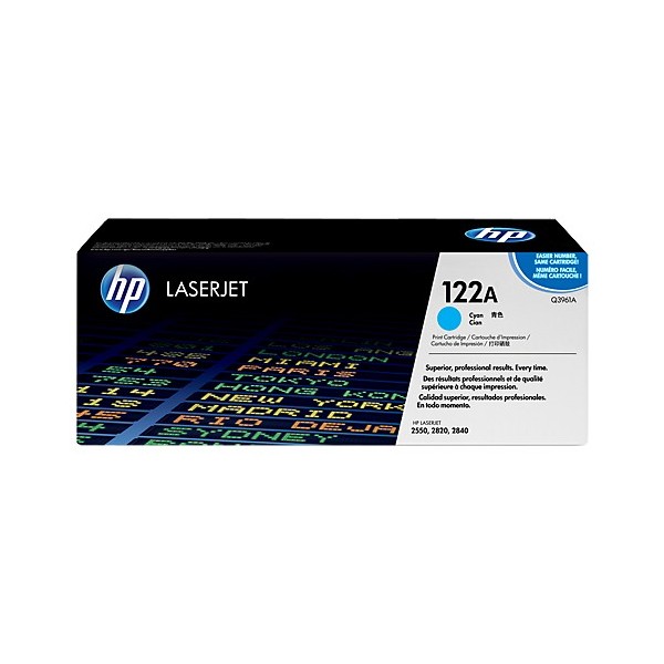 Cartucho de Toner HP 122A - Q3961A Cian original 4000 páginas