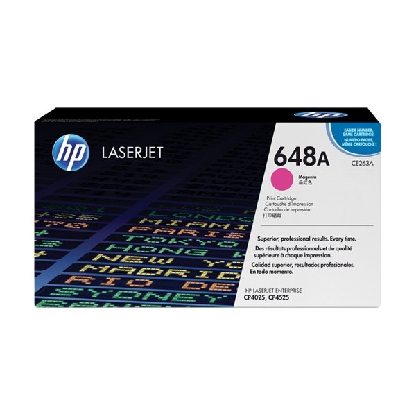 Cartucho de Toner HP 648A - CE263A Magenta original 11000 páginas