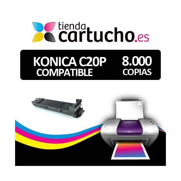 Toner Konica Minolta Bizhub C20P / C20 Negro Compatible